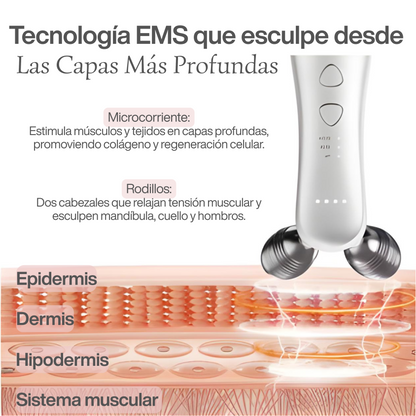 Masajeador Facial EMS de Microcorriente