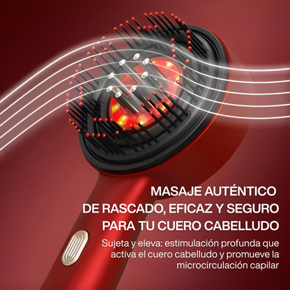 Cepillo Masajeador con Luz LED Infrarroja