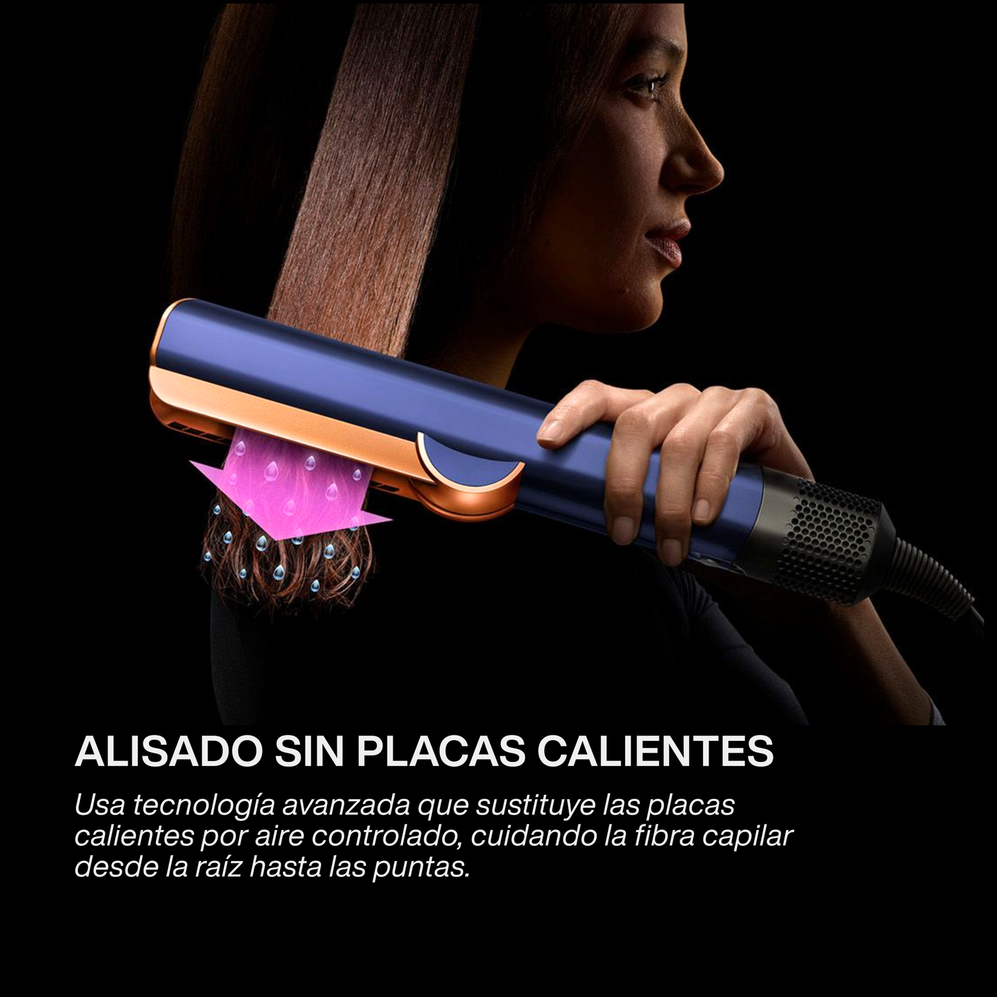 Alaciadora y Secadora de Cabello 2 en 1